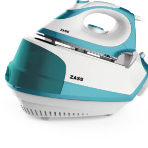 Statie de calcat Zass SG 03 culoare Albastra,  presiune puternica a aburului de 4,5 bari, rezervor de apa de 1.2 litri, putere boiler 1500 W, putere fier de calcat 800 W, debit de abur 110 g/min