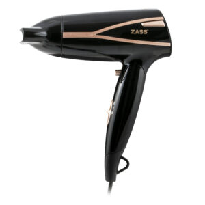 Uscator de par Travel Zass ZHD 04, 1600 W, doua trepte de temperatura, maner pliabil