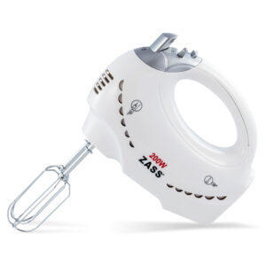 Mixer de mana Zass ZHM 05B, 200W, 5 viteze, functie Turbo, tocator