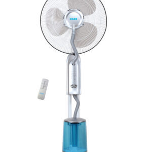 Ventilator cu telecomanda si pulverizare apa Zass ZMF 02 Silver, 75 W, pulverizare super fina 320 ml/h, 3.2 L capacitate rezervor, 3 trepte