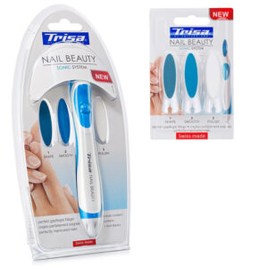 Pachet pentru ingrijire unghii format din pila electrica Trisa Nail Beauty Sonic System 668800 si rezerva Trisa Nail Beauty Sonic System 668796