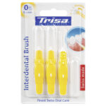 Periute de dinti manuale interdentare Trisa Interdental Brush 667927 ISO 0 0,6mm Galben