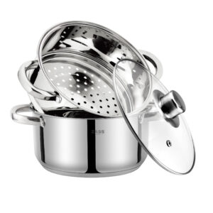 Set de gatit sub Aburi din Inox Zass Gourmet ZG-SSS 01