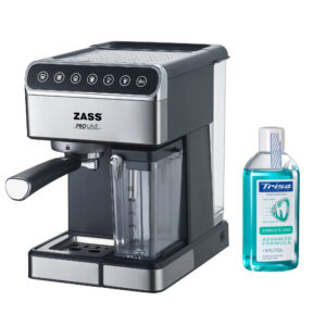 Pachet espressor de cafea Zass ZEM 10 cu Apa de gura Trisa 904368 Complete Care 100 ml + Xylitol
