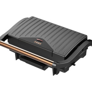 Grill electric Zass Grill & Panini ZPG 20 Rose Gold, Putere 1500W, Placi nedetasbile, Dimensiuni placi 29?23 cm, Deschidere la 90?, Utilizare pentru friptura, peste, legume, sandwich, panini, Negru
