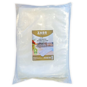 Pungi de vidat gofrate Zass ZVSB 05, 100 bucati, dimensiune 25x35 cm, fara BPA, rezistente la intepaturi si rupere, ideale pentru depozitare sau preparare Sous Vide