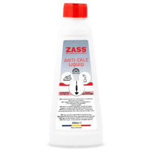 Decalcifiant lichid, ZASS ZDL 02, Pentru Fiare, Statii de calcat, Aparate de calcat verticale, Mopuri cu aburi si Aparate de curatat cu aburi, Anti-calcar, 250 ml, Produs in Romania