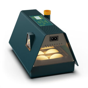 Incubator 10 oua cu reglaj automat temperatura, afisaj umiditate si intoarcerea automata a oualor Electromures EM 3001, 25W, Verde