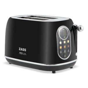 Prajitor de paine ZASS ProLine ZST 11, 800 W, 6 nivele rumenire, control digital si afisaj LED, functii Dezghetare/Reincalzire, Negru