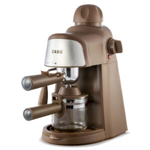 Espressor manual Zass ZEM 05, 800W, Dispozitiv Cappuccino, Maro