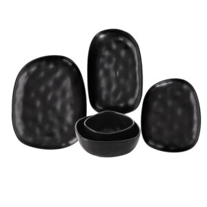 Set vesela portelan 20 piese ZASS ZG-DS 06 Negru