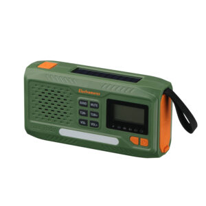 Radio portabil de urgenta/supravietuire/camping, Electromures EM 1044, AM/FM, Incarcare solara si dinam, Lanterna LED 3 moduri, Alarma S.O.S 110dB, Power bank 4000 mAh, Ecran LCD, Culoare Verde