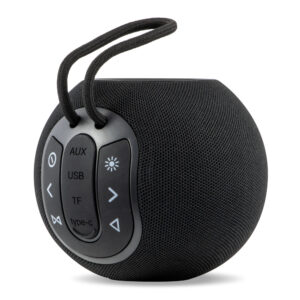 Boxa portabila Bluetooth Electromures EM 1034, 5W, port USB si TF, radio FM, IPX4, autonomie pana la 4h, culoare Negru