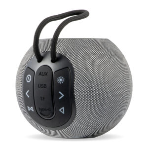 Boxa portabila Bluetooth Electromures EM 1034, 5W, port USB si TF, radio FM, IPX4, autonomie pana la 4h, culoare Gri