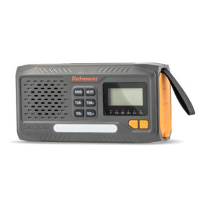 Radio portabil de urgenta/supravietuire/camping, Electromures EM 1044, AM/FM, Incarcare solara si dinam, Lanterna LED 3 moduri,Alarma S.O.S 110dB, Power bank 4000 mAh, Ecran LCD, Culoare Gri