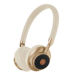 Casti Wireless cu ANC Electromures EM H3, Bluetooth 6.0, Autonomie de pana la 30 Ore, Design Ajustabil si Pliabil, Microfon pentru Apeluri Telefonice, Port Audio 3,5 mm, Raza de Actiune 10-15 m, crem