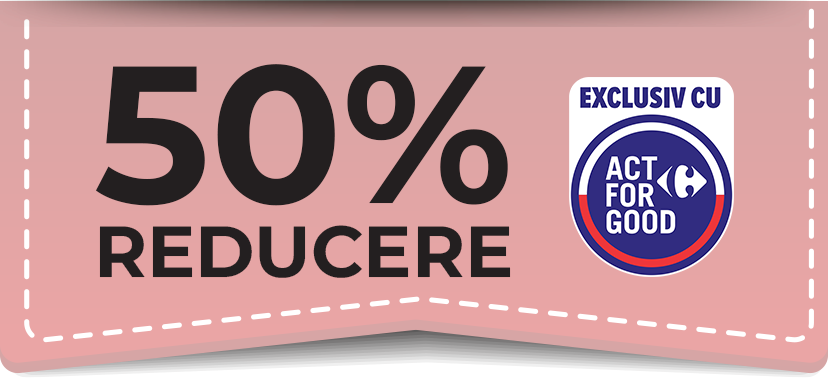 50% reducere exclusiv cu Act for Good