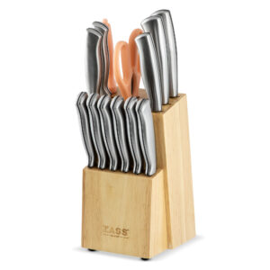 Set cutite de bucatarie Zass Gourmet Healthy Line ZG-KS 30, Roz