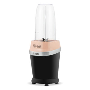 Blender Multifunctional ZASS Healthy Line ZMB 30, putere de 1000 W, cani gradate 950ml/ 700ml/ 500ml, 6 lame pentru blenduire si macinare, capac To Go